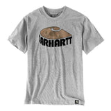 Μπλουζάκι Ανδρικό T-Shirt Camo Graphic Heather Grey Carhartt 106155-HGY