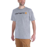 Μπλουζάκι Ανδρικό T-Shirt Core Logo Heather Grey Carhartt 103361-034