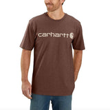 Μπλουζάκι Ανδρικό T-Shirt Core Logo Mocha Heather Καφέ Carhartt 103361-B86 – εικόνα 2
