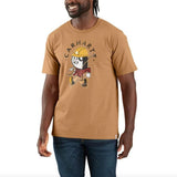 Μπλουζάκι Ανδρικό T-Shirt Graphic Carpenter Hickory Nut Heather Μπεζ Carhartt 106534-B87 – εικόνα 3
