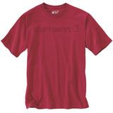 Μπλουζάκι Ανδρικό T-Shirt Relaxed Fit Heavyweight SS Logo Graphic Industry Red Carhartt 103361-R59