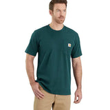 Μπλουζάκι Ανδρικό T-Shirt Relaxed Fit K87 Pocket Greenstone Carhartt 103296-GM1 – εικόνα 2