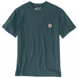 Μπλουζάκι Ανδρικό T-Shirt Relaxed Fit K87 Pocket Greenstone Carhartt 103296-GM1