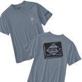 Μπλουζάκι Ανδρικό T-Shirt Relaxed Fit Lightweight Short-Sleeve Active Jac Graphic Light Faded Navy Carhartt 107052-HN7