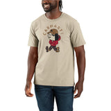 Μπλουζάκι Ανδρικό T-Shirt Relaxed Fit Lightweight Short-Sleeve Active Jac Graphic Oat Milk Carhartt 107051-A16 – εικόνα 2