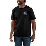 Μπλουζάκι Ανδρικό T-Shirt Relaxed Fit Lightweight Short-Sleeve C Graphic Black Carhartt 107048-N04 – εικόνα 2