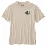 Μπλουζάκι Ανδρικό T-Shirt Relaxed Fit Lightweight Short-Sleeve C Graphic Oat Milk Carhartt 107048-A16