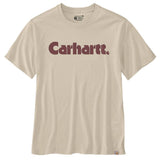 Μπλουζάκι Ανδρικό T-Shirt Relaxed Fit Lightweight Short-Sleeve Logo Graphic Oat Milk Carhartt 107046-A16