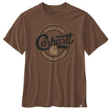 Μπλουζάκι Ανδρικό T-Shirt Relaxed Fit Lightweight Short-Sleeve Script Graphic Red Duck Heather Carhartt 107049-RC8