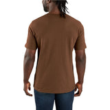 Μπλουζάκι Ανδρικό T-Shirt Relaxed Fit Lightweight Short-Sleeve Script Graphic Red Duck Heather Carhartt 107049-RC8 – εικόνα 3