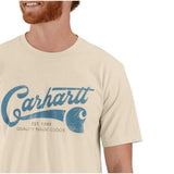 Μπλουζάκι Ανδρικό T-Shirt Workwear Logo Graphic Oat Milk Carhartt 106531-A16 – εικόνα 2