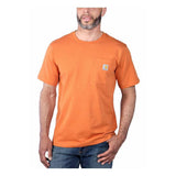 Μπλουζάκι Ανδρικό T-Shirt Workwear Pocket Πορτοκαλί Marmalade Carhartt 103296-Q66 – εικόνα 2