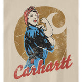 Μπλουζάκι Γυναικείο T-Shirt Dearborn Loose Rosie Carhartt Oat Milk 106903-A16 – εικόνα 3