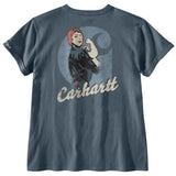 Μπλουζάκι Γυναικείο T-Shirt Dearborn Loose Rosie Iron Blue Carhartt 106903-EC2