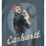 Μπλουζάκι Γυναικείο T-Shirt Dearborn Loose Rosie Iron Blue Carhartt 106903-EC2 – εικόνα 3