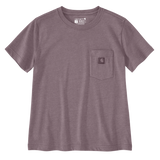 Μπλουζάκι Γυναικείο T-Shirt Irvine Relaxed Ash Berry Heather Carhartt 107391-V96 – εικόνα 2