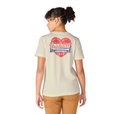 Μπλουζάκι Γυναικείο T-Shirt Irvine Relaxed Heritage Heart Eggshell Carhartt 107534-W39