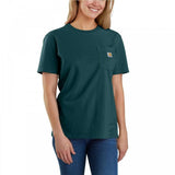 Μπλουζάκι Γυναικείο T-Shirt Loose Fit K87 Pocket Greenstone Carhartt 103067-GM1 – εικόνα 2