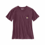 Μπλουζάκι Γυναικείο T-Shirt Workwear Pocket Blackberry Heather Carhartt 103067-V27
