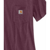 Μπλουζάκι Γυναικείο T-Shirt Workwear Pocket Blackberry Heather Carhartt 103067-V27 – εικόνα 4