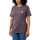 Μπλουζάκι Γυναικείο T-Shirt Workwear Pocket Blackberry Heather Carhartt 103067-V27 – εικόνα 2