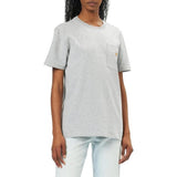 Μπλουζάκι Γυναικείο T-Shirt Workwear Pocket Heather Grey Carhartt 103067-034 – εικόνα 2