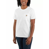 Μπλουζάκι Γυναικείο T-Shirt Workwear Pocket White Carhartt 103067-100 – εικόνα 3