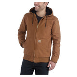 Μπουφάν Jacket Washed Duck Active Brown Carhartt 104050-BRN – εικόνα 3