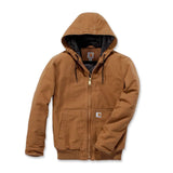 Μπουφάν Jacket Washed Duck Active Brown Carhartt 104050-BRN