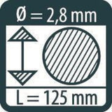 Μυτες - ανταλλακτικα pica dry multi use leads 125mm 4020 Ø=2.8MM – εικόνα 3