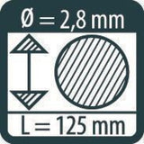 Μυτες - ανταλλακτικα pica dry multi use leads 125mm 4031 Ø=2.8MM – εικόνα 2