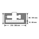 Οδηγός Ράγας 1450x190x12mm Για Δισκοπρίονο FKS 145 Wolfcraft 6913000 – εικόνα 2