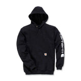 Φούτερ Ανδρική Με Κουκούλα Sleeve Logo Hooded Black Μαύρο CARHARTT K288-BLK