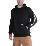 Φούτερ Ανδρική Με Κουκούλα Sleeve Logo Hooded Black Μαύρο CARHARTT K288-BLK – εικόνα 2