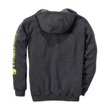 Φούτερ Ανδρική Με Κουκούλα Sleeve Logo Hooded Carbon Heather Ανθρακί CARHARTT K288-026 – εικόνα 3
