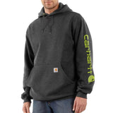 Φούτερ Ανδρική Με Κουκούλα Sleeve Logo Hooded Carbon Heather Ανθρακί CARHARTT K288-026 – εικόνα 2