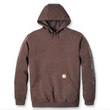 Φούτερ Ανδρική Με Κουκούλα Sleeve Logo Hooded Καφέ Mocha Heather CARHARTT K288-B86