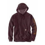 Φούτερ Ανδρική Με Κουκούλα Sleeve Logo Hooded Port Μπορντό CARHARTT K288-PRT