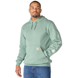 Φούτερ Ανδρικό Με Κουκούλα Sleeve Logo Hooded Green Slate CARHARTT K288-GN7