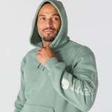 Φούτερ Ανδρικό Με Κουκούλα Sleeve Logo Hooded Green Slate CARHARTT K288-GN7 – εικόνα 3