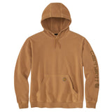 Φούτερ Durham Garment Dyed Logo Sweatshirt Carhartt Brown Carhartt 106253-BRN – εικόνα 2
