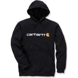 Φούτερ Μπλούζα Signature Logo Hooded Black CARHARTT 100074-001 – εικόνα 4