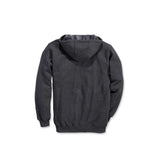 Φούτερ Μπλούζα Signature Logo Hooded Carbon Heather Ανθρακί CARHARTT 100074-026 – εικόνα 3