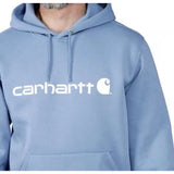 Φούτερ Μπλούζα Signature Logo Hooded Skystone CARHARTT 100074-HD0 – εικόνα 3