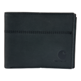 Πορτοφόλι Saddle Leather Bifold 8 Θήκες Black Carhartt B0000207 -001