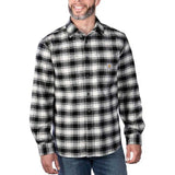 Πουκάμισο Ανδρικό Καρό Flannel Άσπρο Μαύρο Malt Carhartt 105945-W03 – εικόνα 2