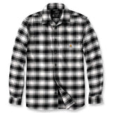 Πουκάμισο Ανδρικό Καρό Flannel Άσπρο Μαύρο Malt Carhartt 105945-W03