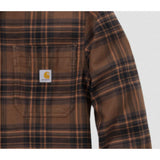 Πουκάμισο Ανδρικό Rugged Flex Relaxed Fit Midweight Flannel Long-Sleeve Plaid Carhartt 107010-RDK – εικόνα 3