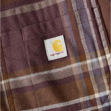 Πουκάμισο Ανδρικό Rugged Flex Relaxed Fit Midweight Flannel Long-Sleeve Plaid Shirt Dark Sepia Carhartt 107010-BB3 – εικόνα 5