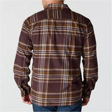Πουκάμισο Ανδρικό Rugged Flex Relaxed Fit Midweight Flannel Long-Sleeve Plaid Shirt Dark Sepia Carhartt 107010-BB3 – εικόνα 6